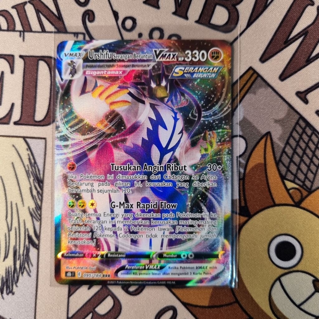 Urshifu Serangan Beruntun Vmax RRR Pokemon TCG Indo