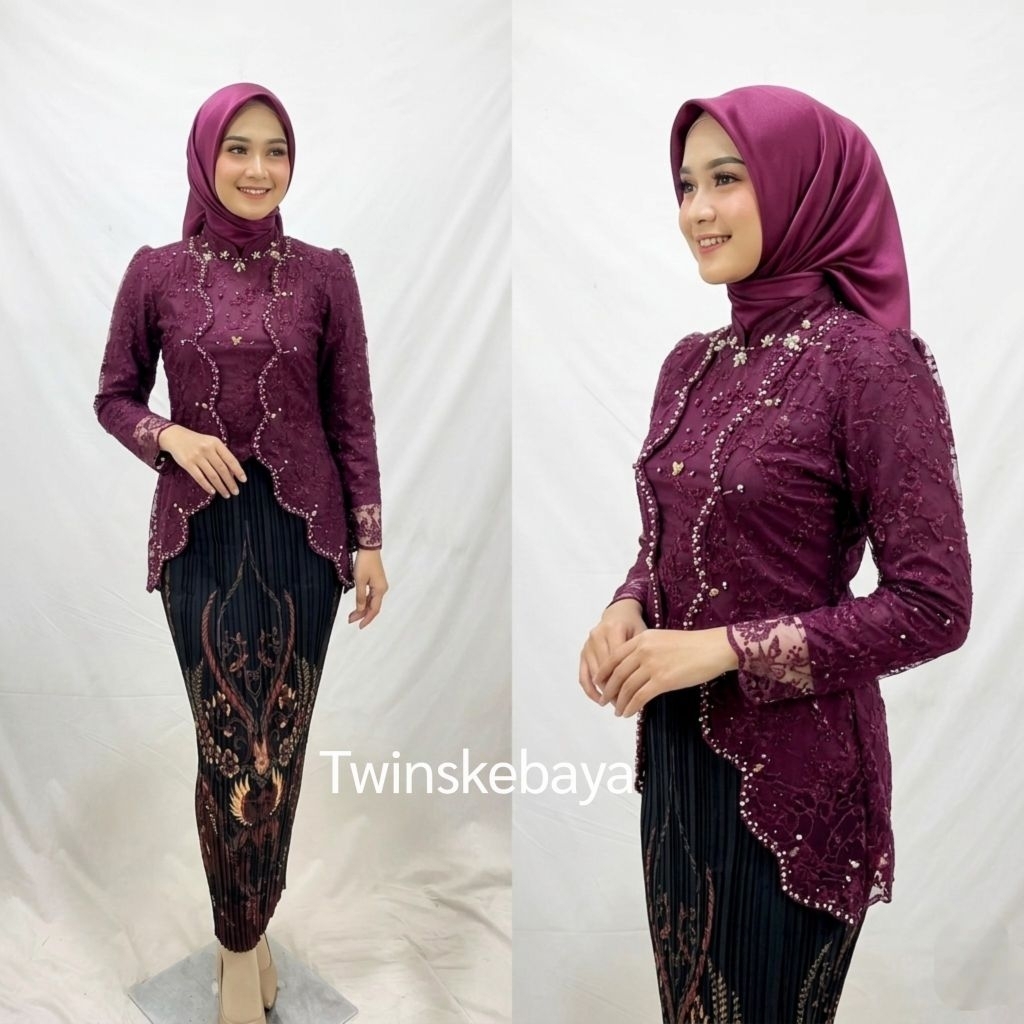 Kebaya modern /kebaya wisuda /kebaya miska tille /kebaya tille