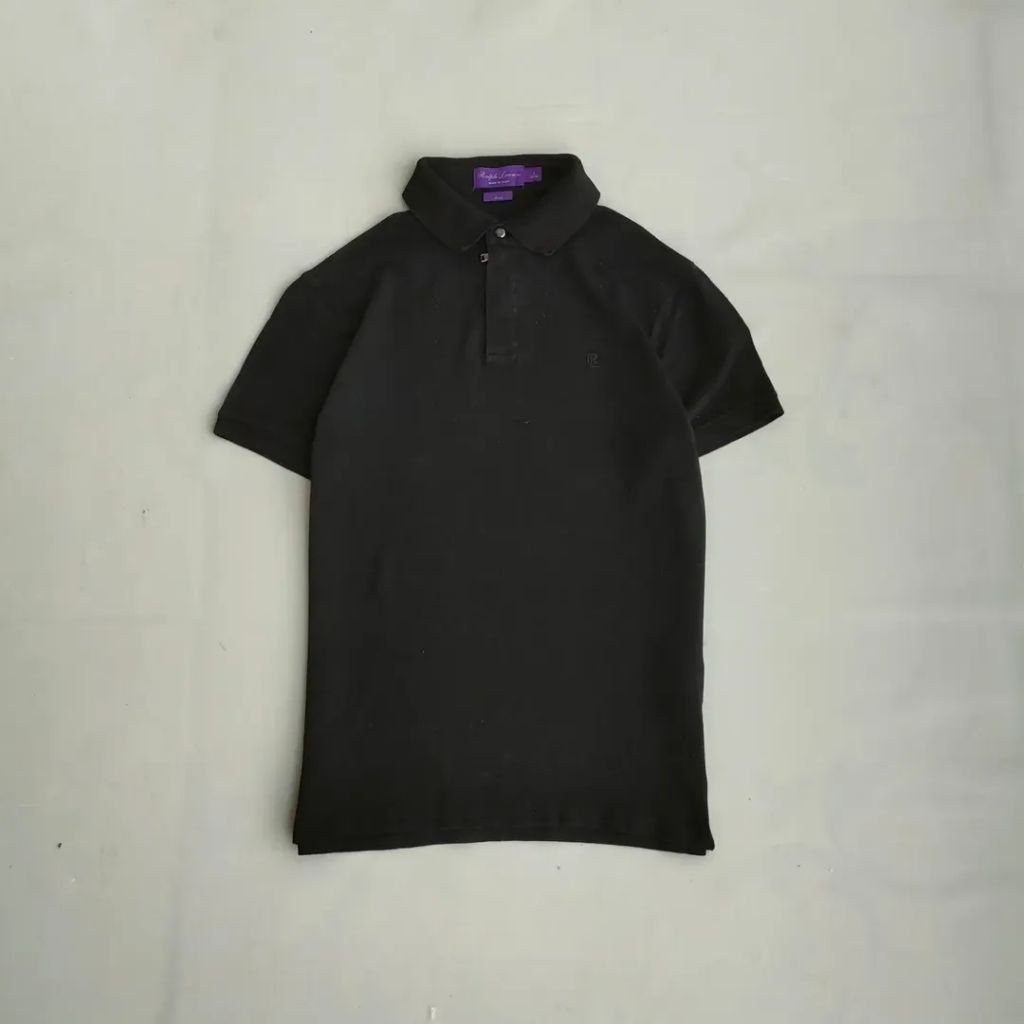 Ralph Lauren Purple Label Zip Placket Stretch Pique Poloshirt