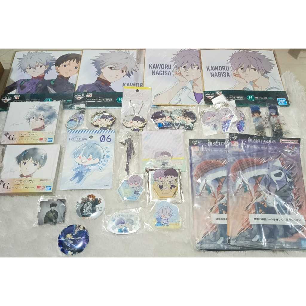 Official Evangelion Merch Kaworu Nagisa Shinji Ikari