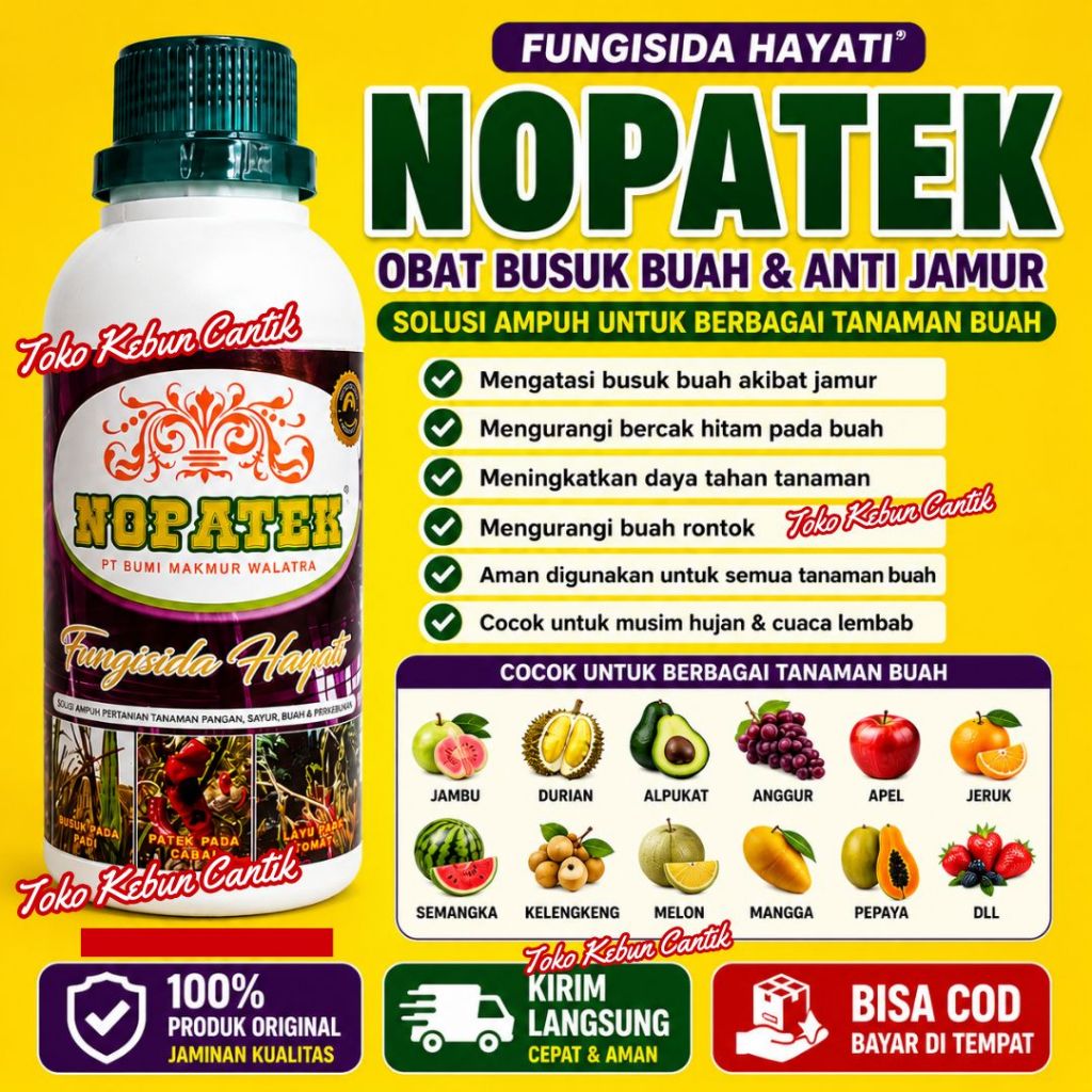 NOPATEK Berpengalaman Fungisida Hayati Untuk Anggur Apel Mangga Dan Jambu