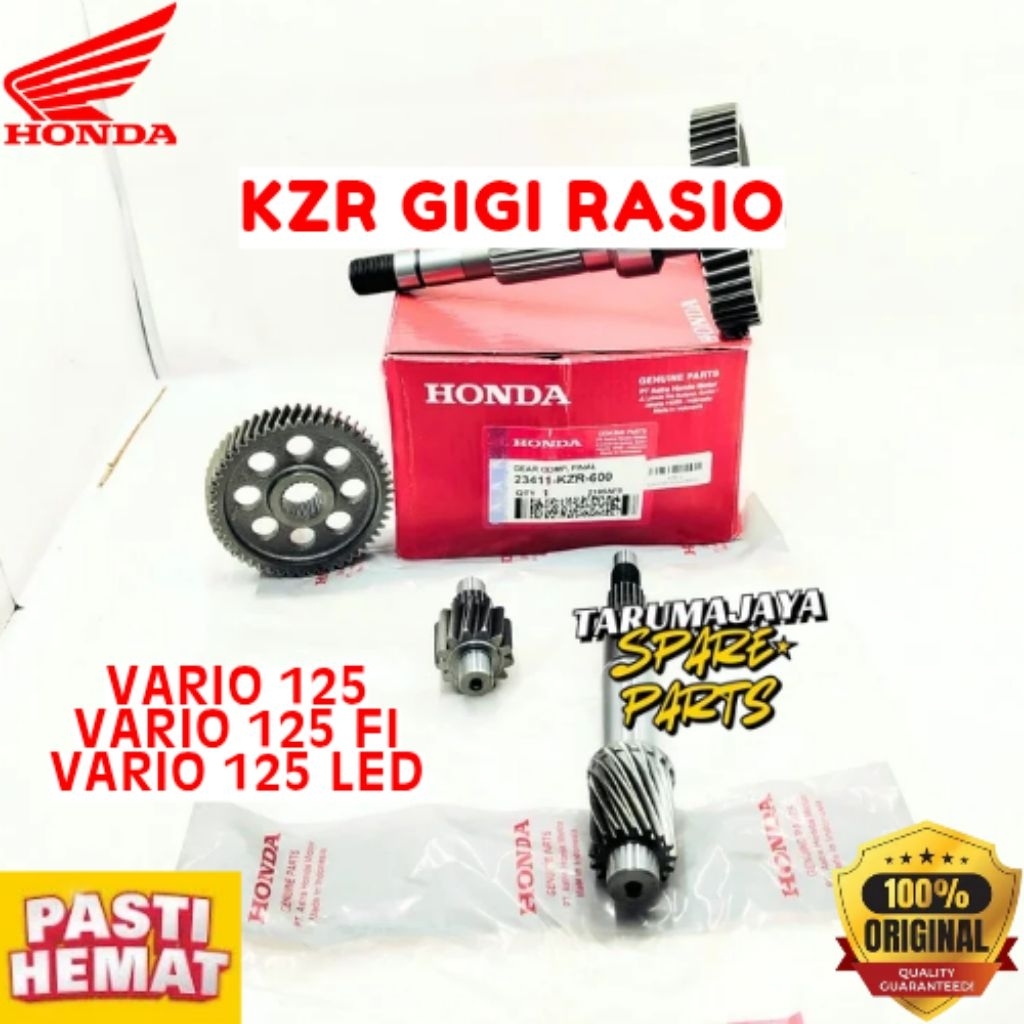 GIGI RASIO ORIGINAL HONDA KODE KZR GIGI RASIO VARIO 125, GIGI RASIO VARIO 125 FI, GIGI RASIO VARIO 1
