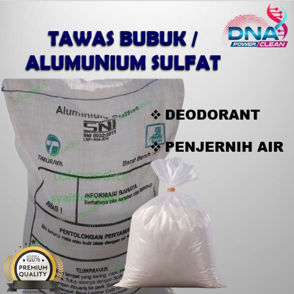 Tawas bubuk 1kg / Tawas Powder / Alumunium Sulfat / Tawas Deororant