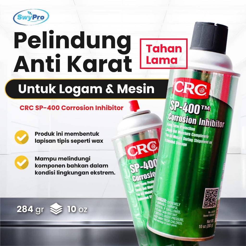 CRC SP-400 Corrosion Inhibitor | Pelindung Anti Karat Tahan Lama Untuk Logam & Mesin