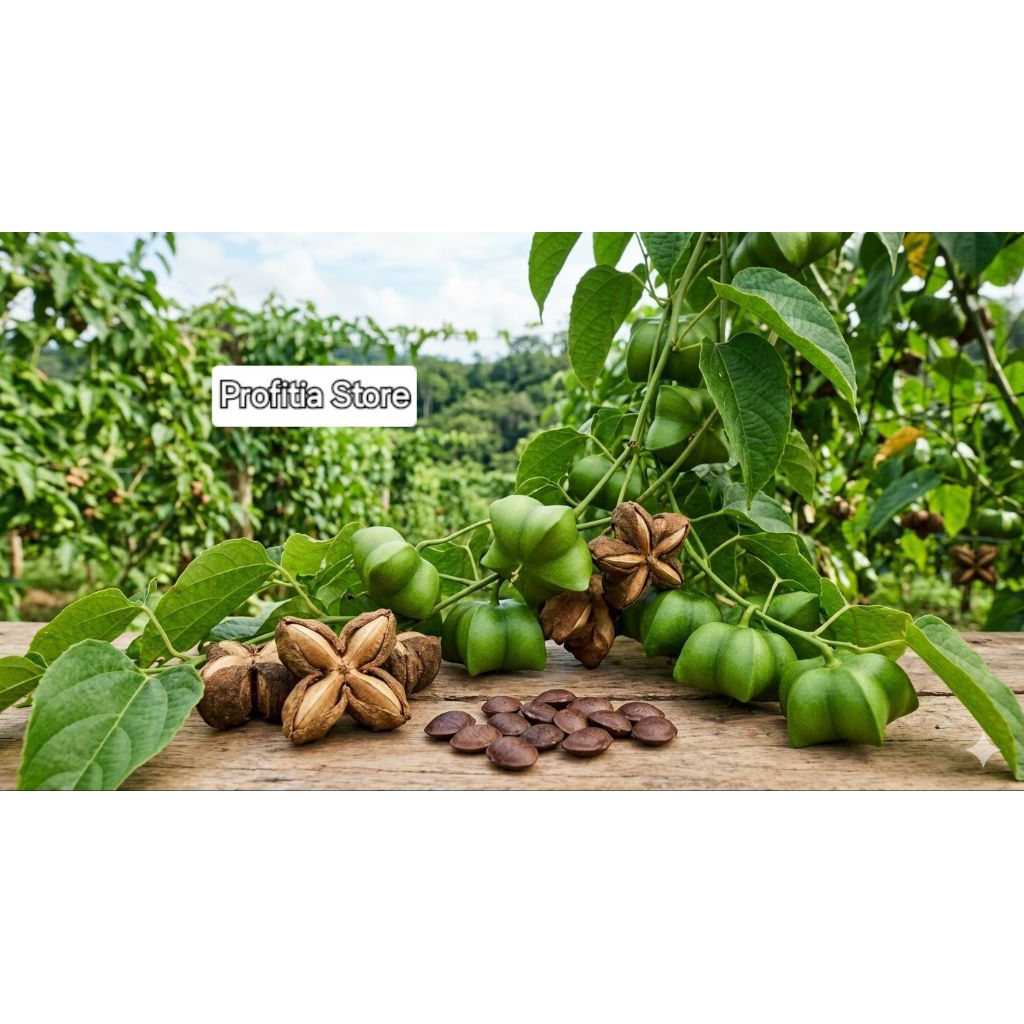Benih Biji Sacha Incha Kacang Tanaman Langka | Bibit Unggul Siap Tanam | Biji Sacha Inchi Premium