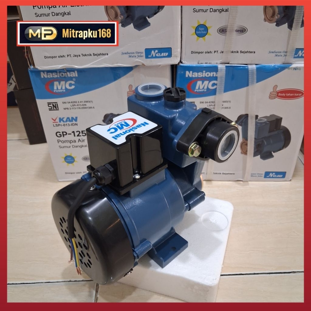 Pompa Air Sumur Dangkal National MC Pumps GP 125 Pompa Air Listrik Sumur Dangkal