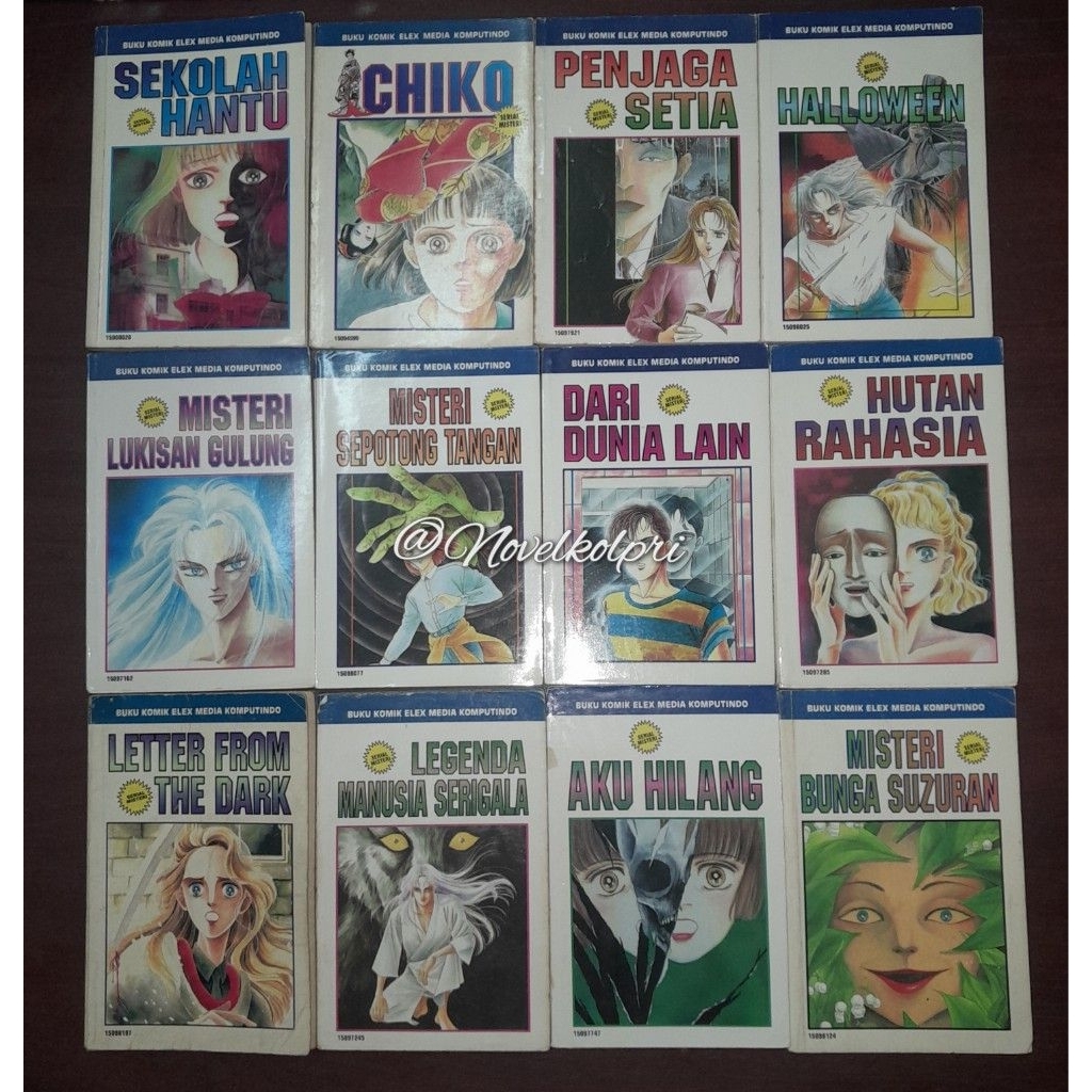 Paket Komik Serial Misteri 12 Buku Chie Watari