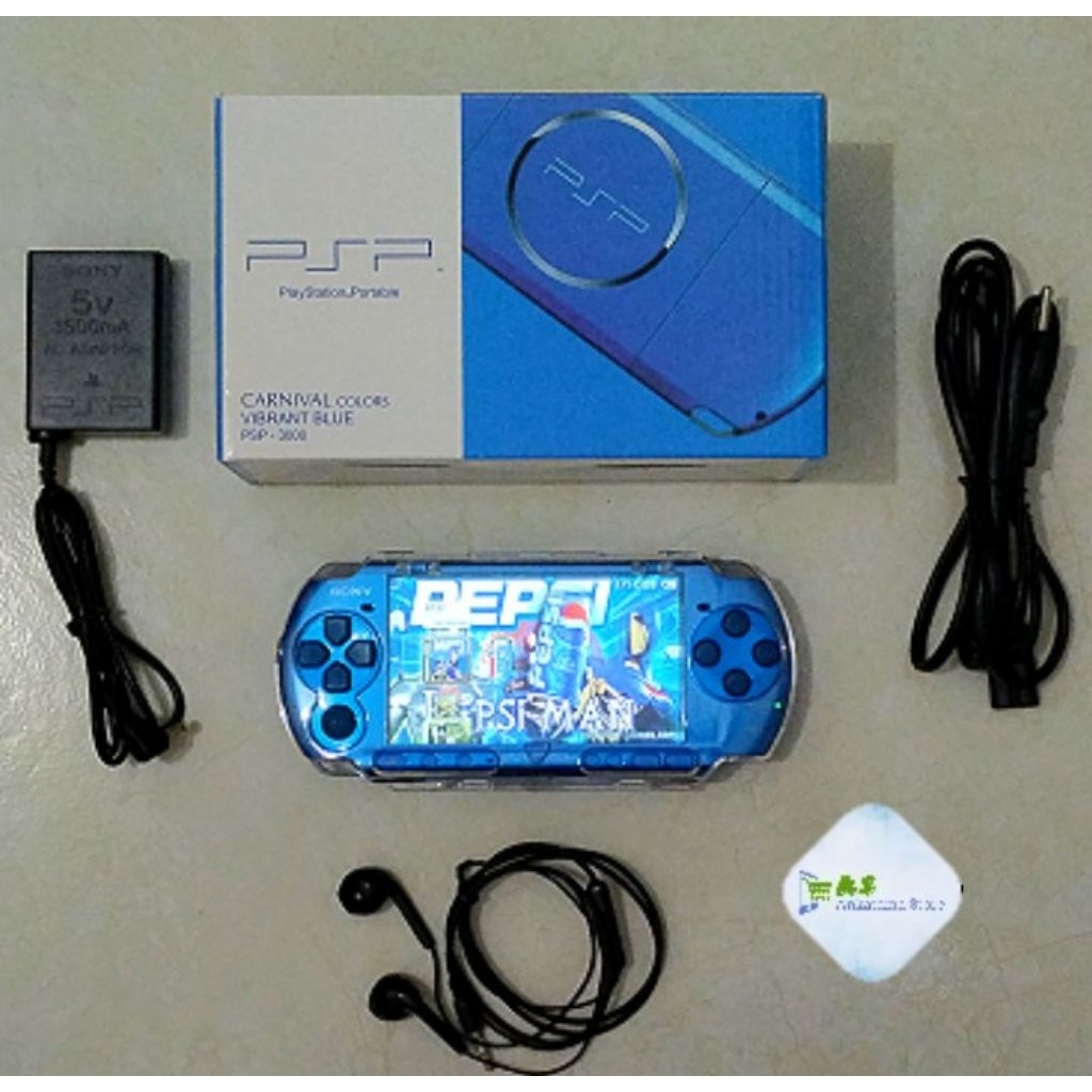 Sony PSP Seri 3001 Biru (Vibrant Blue) Rare