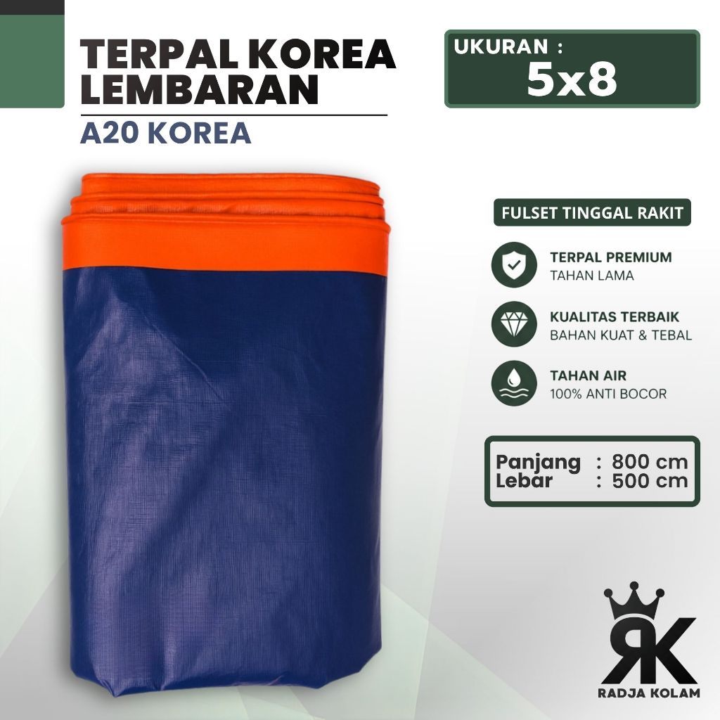 TERPAL PE A20 KOREA 5x8 SERBAGUNA TEBAL & SUPER KUAT UNTUK TENDA WARUNG TRUK PICKUP DLL