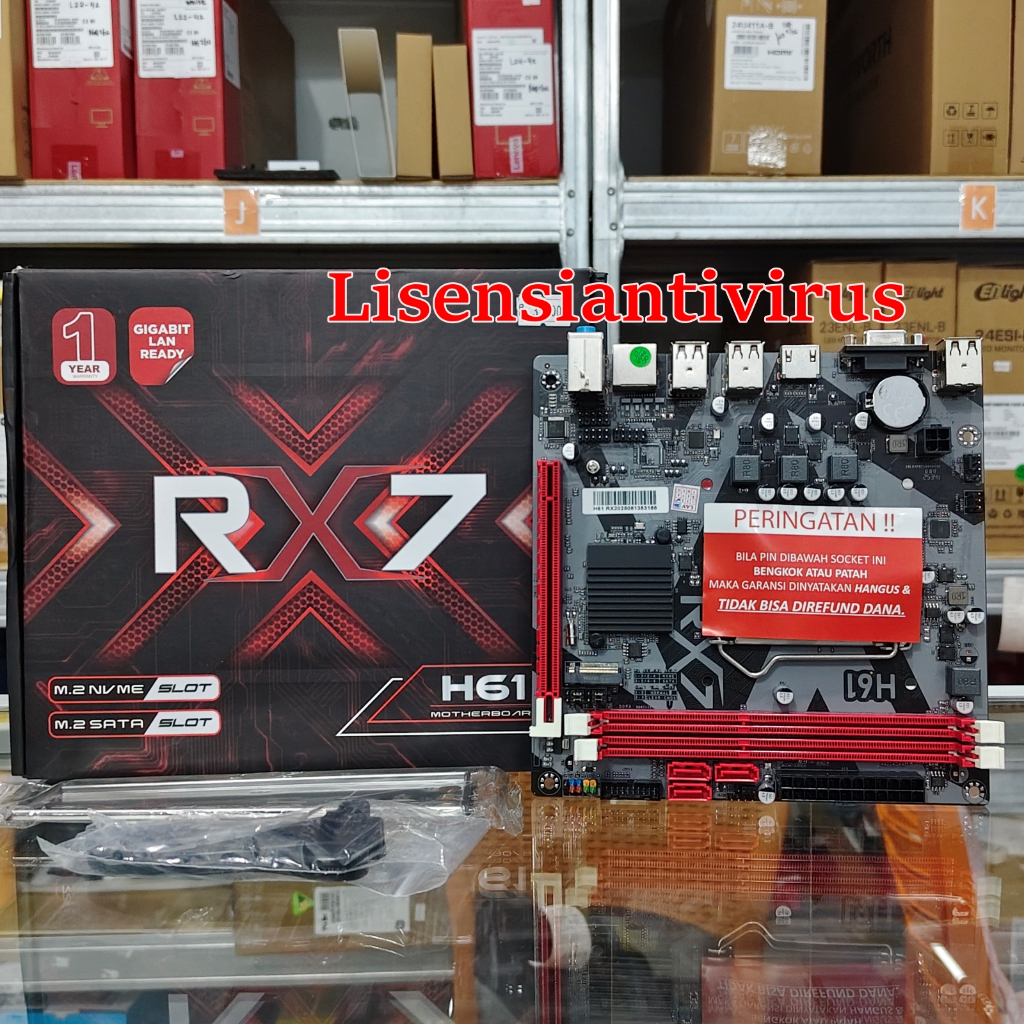Motherboard RX7 H61 LGA 1155 DDR3 H61 Support Nvme Mobo LGA1155