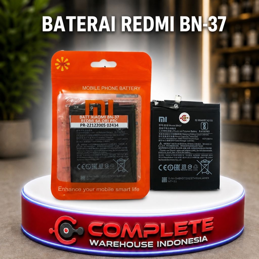 BATERAI REDMI 6A / BN-37 / BN37 / BN 37 BATERAI REDMI 6A ORIGINAL