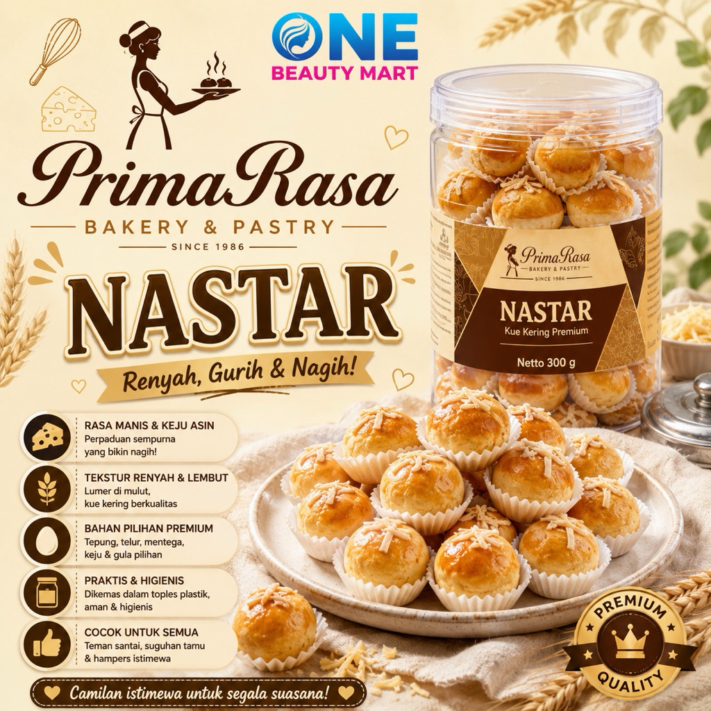 PRIMA RASA Nastar Selai Nanas Keju | PrimaRasa Bakery Pastry Kue Cake Brownies Oleh Oleh Bandung