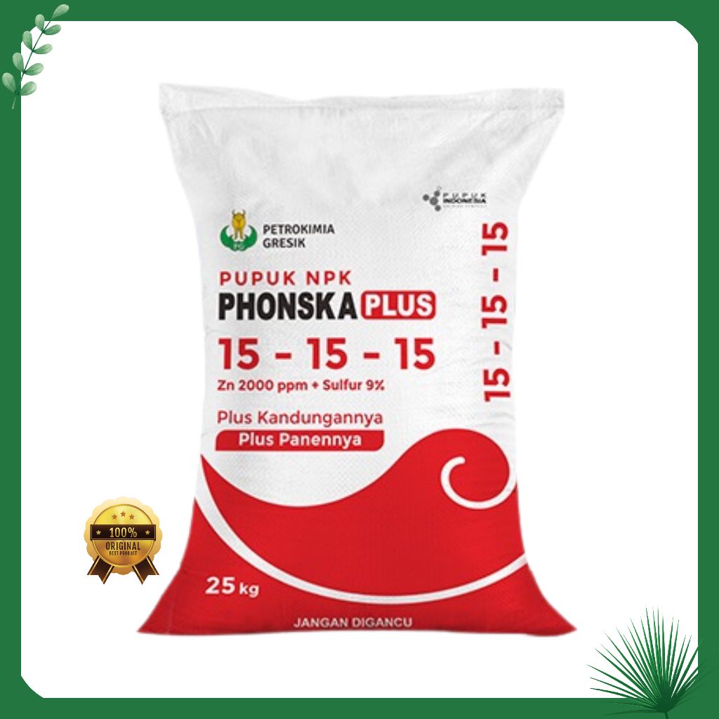 Pupuk NPK Phonska Plus 25kg - Diperkaya Sulfur & Zinc untuk Pertumbuhan Tanaman Optimal