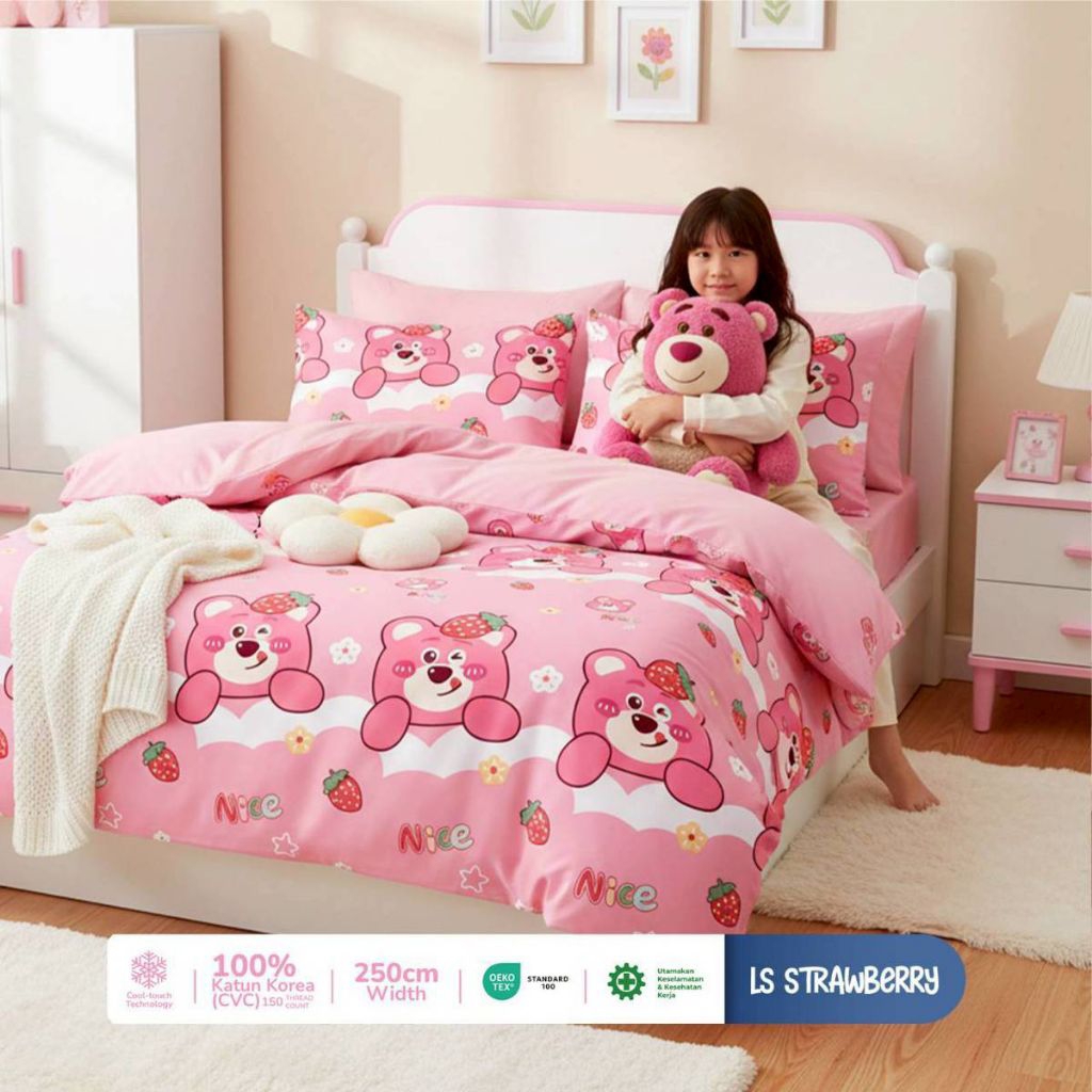Sprei 180x200 | 160x200 | 140x200 | Sprei Homemade | Sprei Anti geser Motif karakter Sprei motif ana
