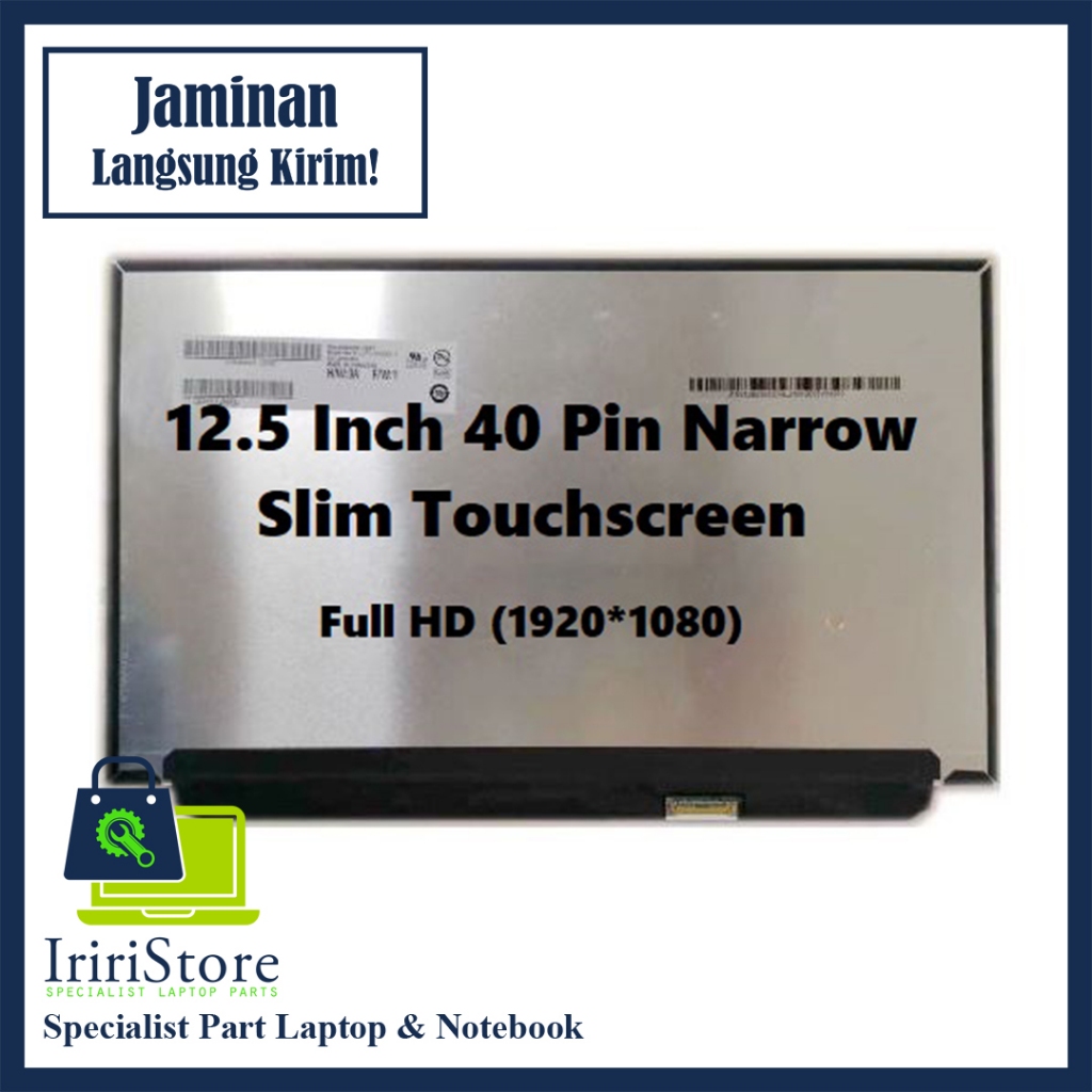LED LCD Touchscreen Laptop Len Thinkpad X270 X280 12.5" Slim 40 Pin Narrow Full HD IPS