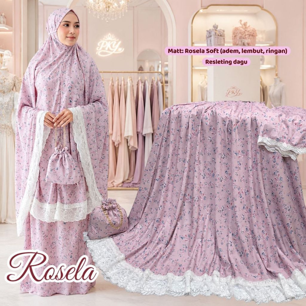 MUKENA ROSELA BAHAN ROSELA