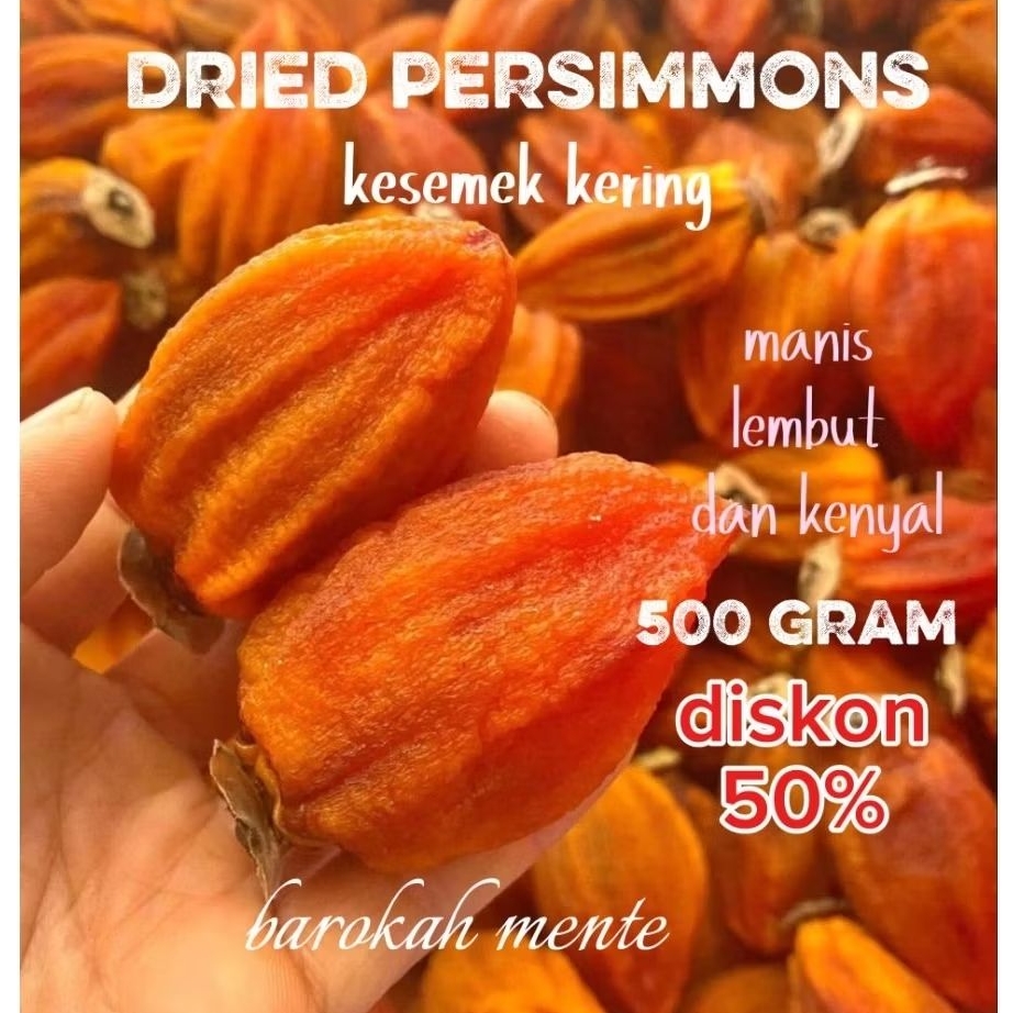 Manisan Buah Kesemek Kering / Dried Persimmons /  Sai Pia / Saipia / Kesemek Kering Viral / Camilan 