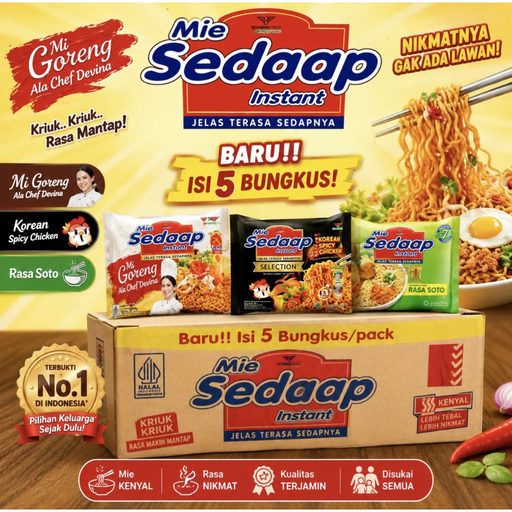 Mie sedaap 1 dus