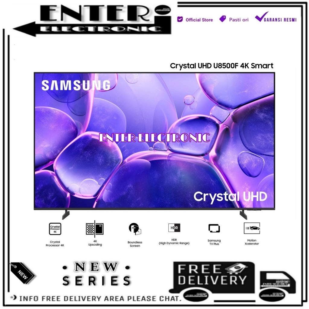 SAMSUNG UA43U8500FKXXD - CRYSTAL UHD 4K LED SMART TV 43 INCH 43U8500 43U8500F UA43U8500F
