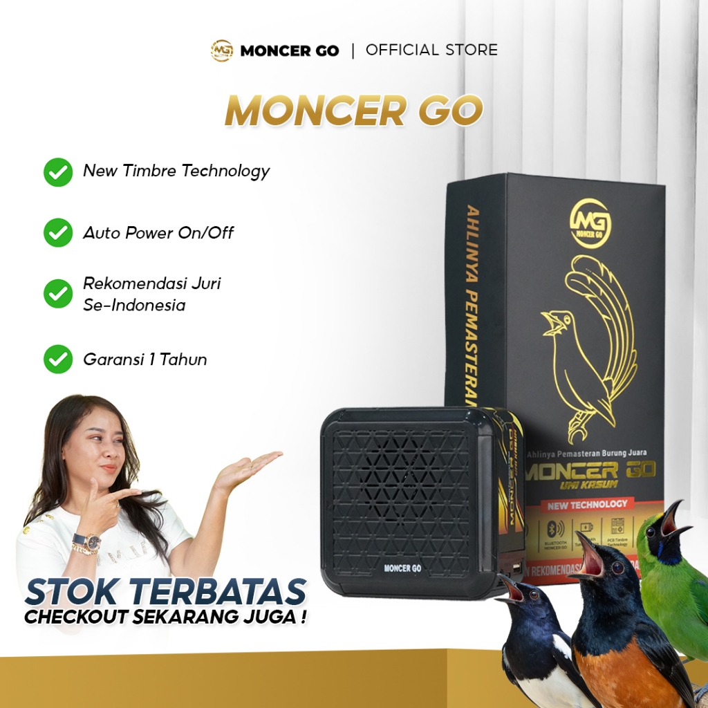 Moncer Go New Technology Speaker Pemasteran Burung Juara Terlengkap Suara Burung Profesional