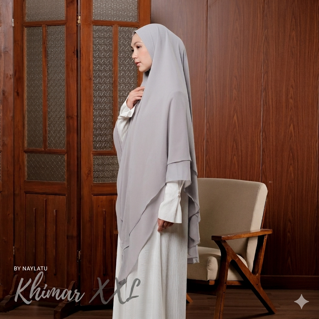 Naylatu Jilbab Hijab Khimar Ansariamanda Babydoll