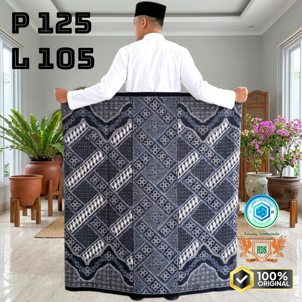 TERBARU SARUNG DARI SAMARINDA HDS 210 BATIK MOTIF BUNGA ABSTRAK