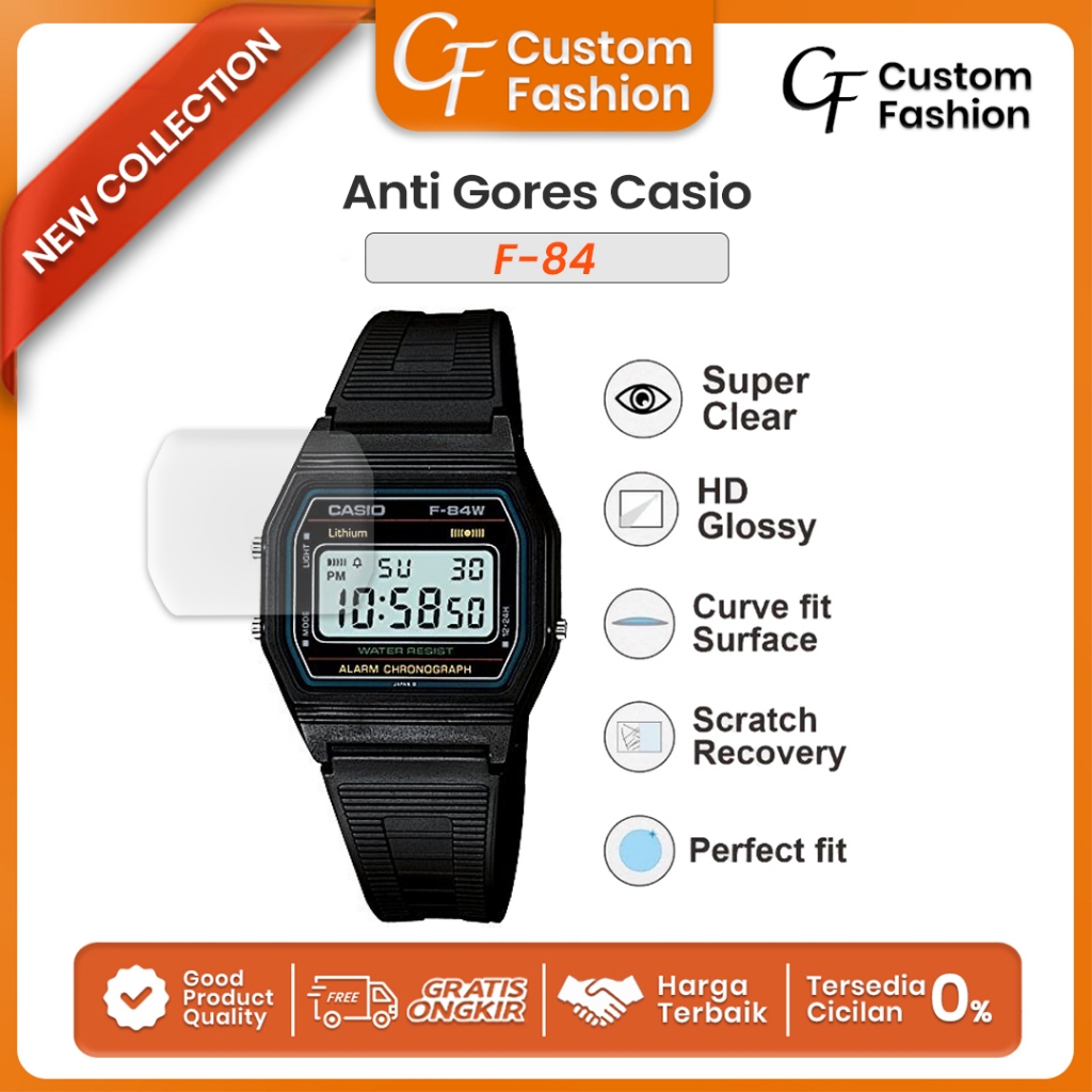 Anti Gores Jam Tangan Casio F84 F84w Anti Gores Hydrogel