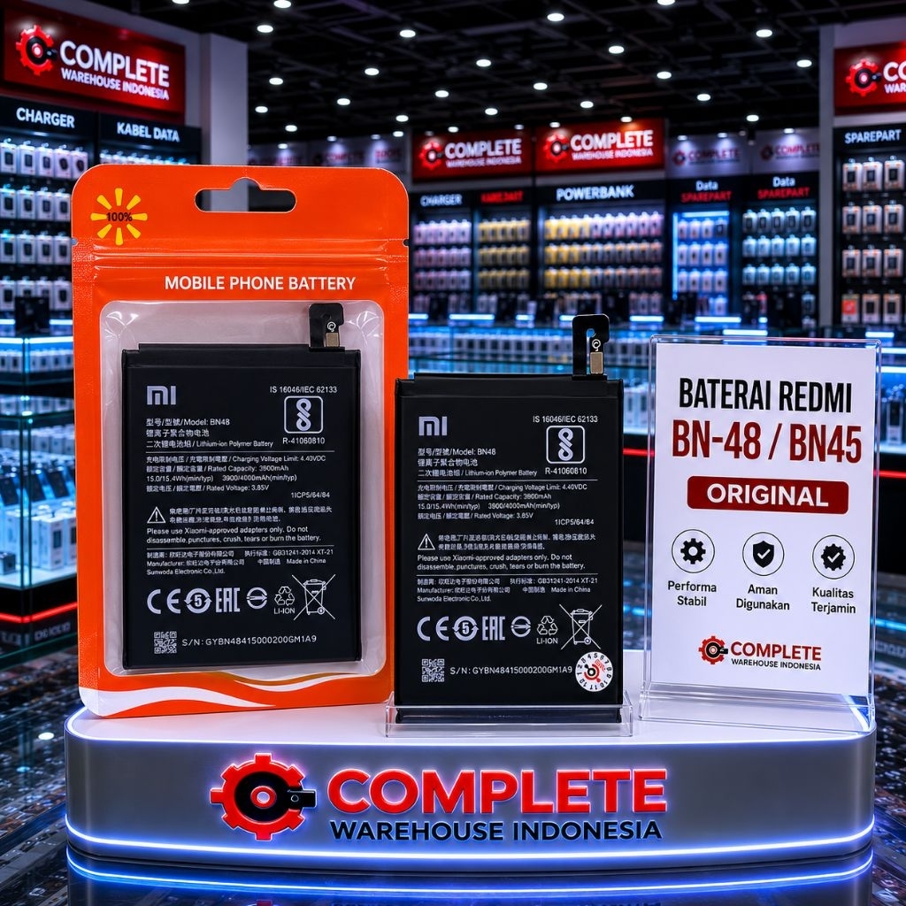 BATRAI REDMI NOTE 6 PRO / BN-48 / BN48 / BN 48 / REDMI NOTE 6 PRO ORIGINAL