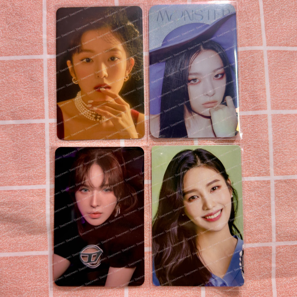 [ BACA DESC + PILIH J&T/SICEPAT ] PC PHOTOCARD RED VELVET IRENE SEULGI WENDY JOY YERI LA ROUGE MONST
