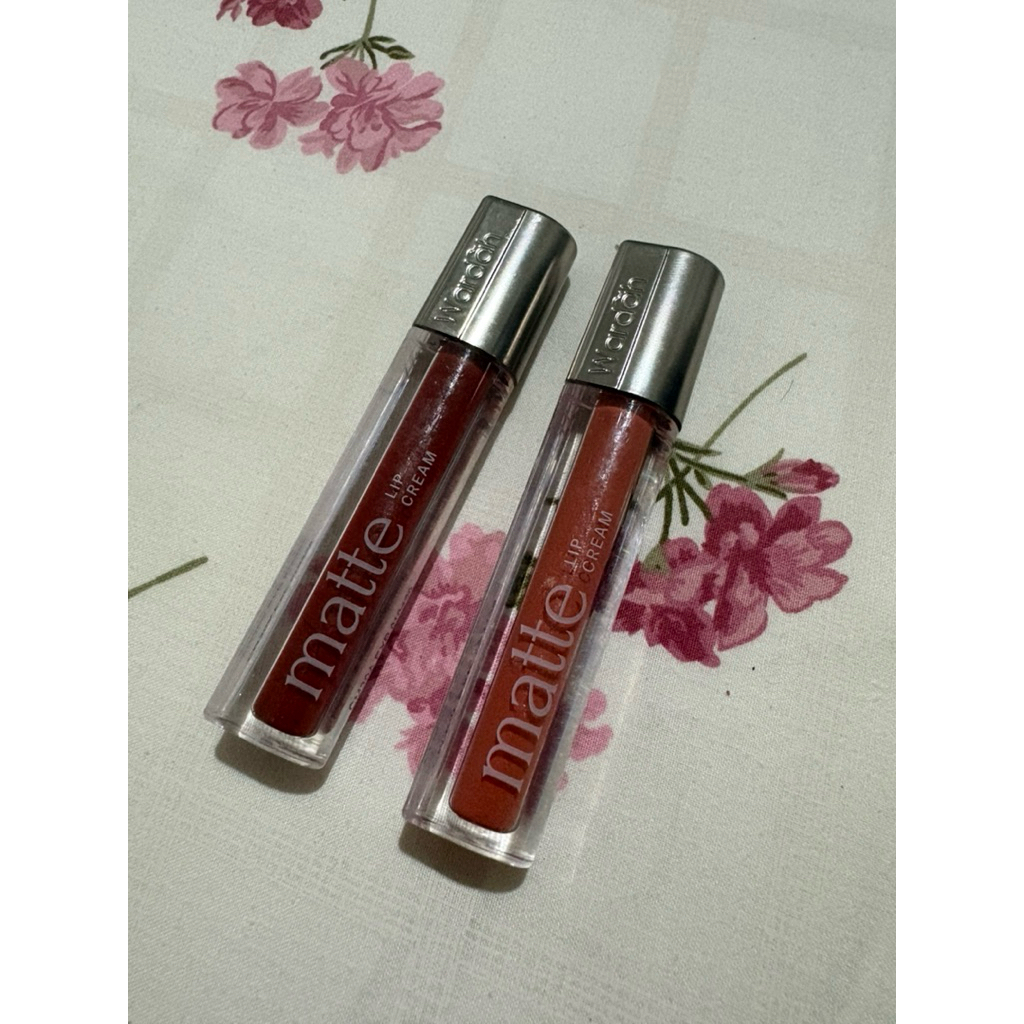 WARDAH Ombre Glasting Liquid Lip + Matte Lip Cream -Lip-Stain-Lipgloss-Lipstik-Lip Matte-Lipcream-Li