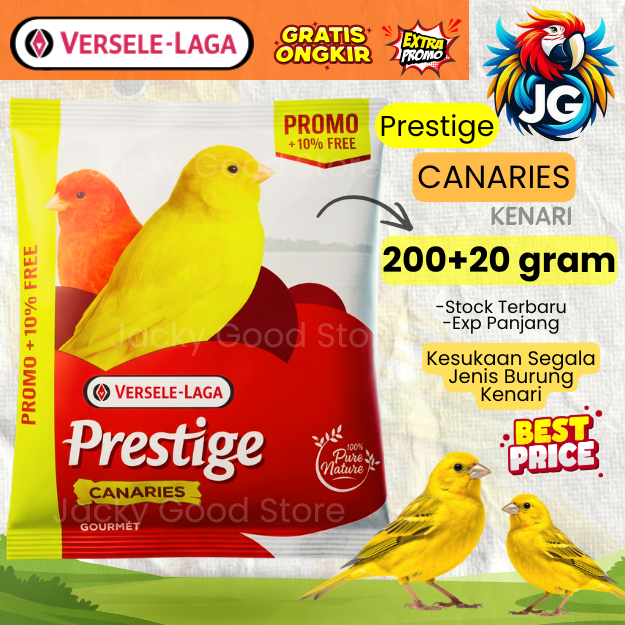 Prestige Kenari Gourmet, Prestige Canaries Gourmet 220gr, Pakan Kenari Import Original