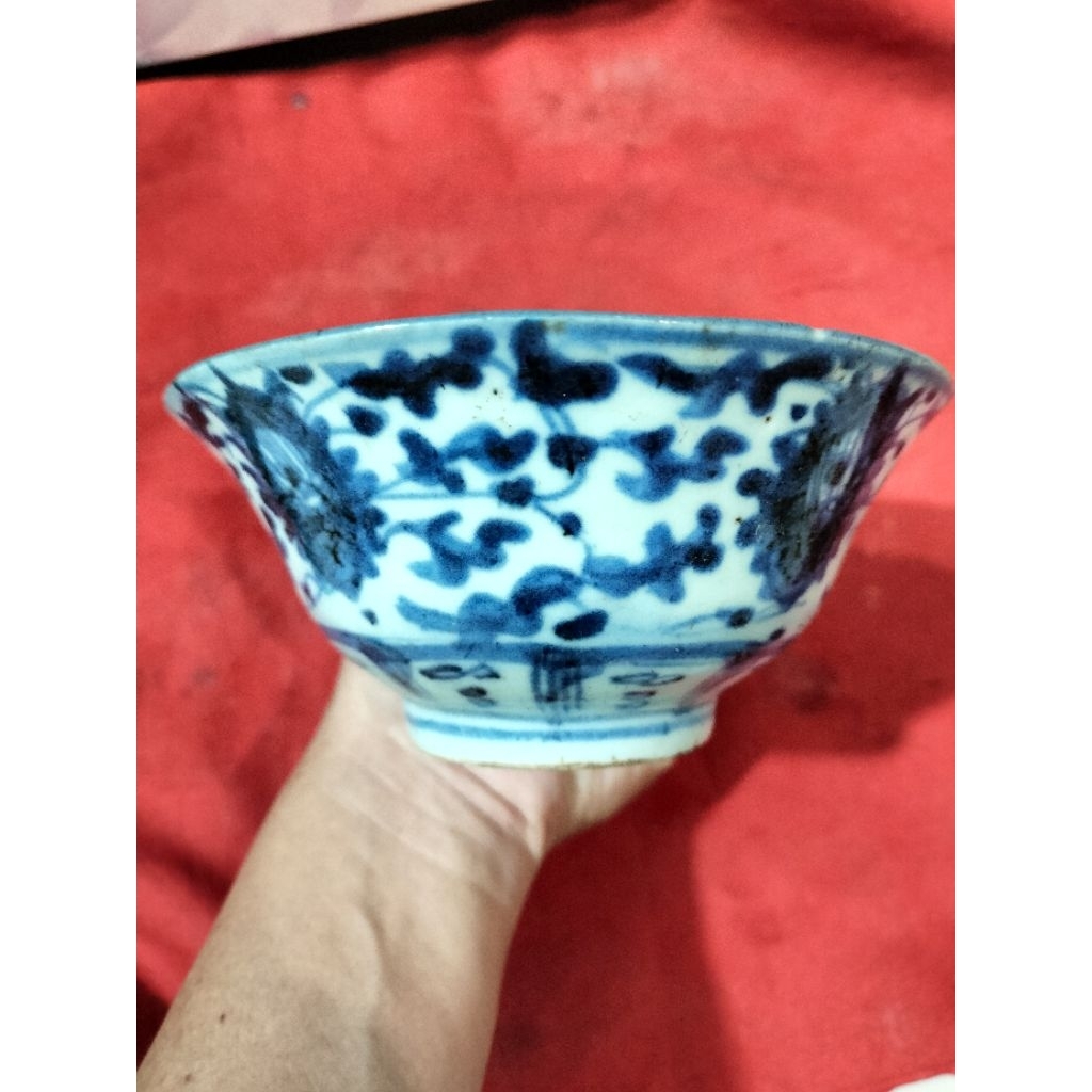 Mangkok kuno china porselen dia14cm temuan