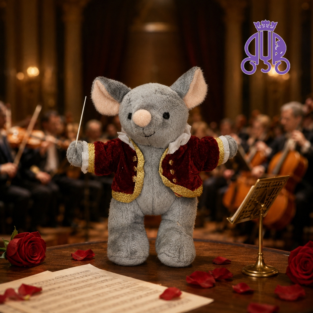 Boneka kecil karakter tikus Mozart Mouse hanya BONEKA SAJA