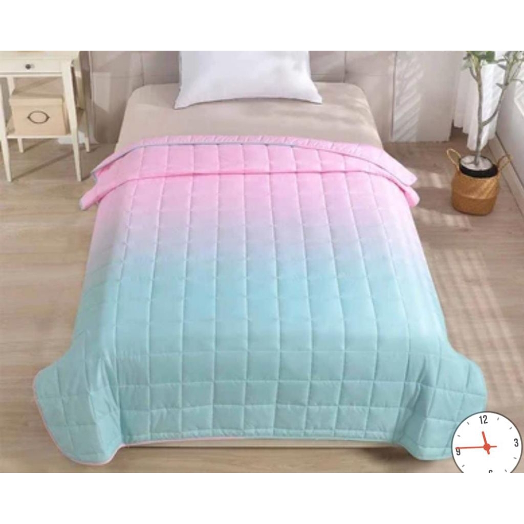 Informa 150x200cm marshmallow bedcover polyester metalilac/metarose/selimut informa/selimut travelin