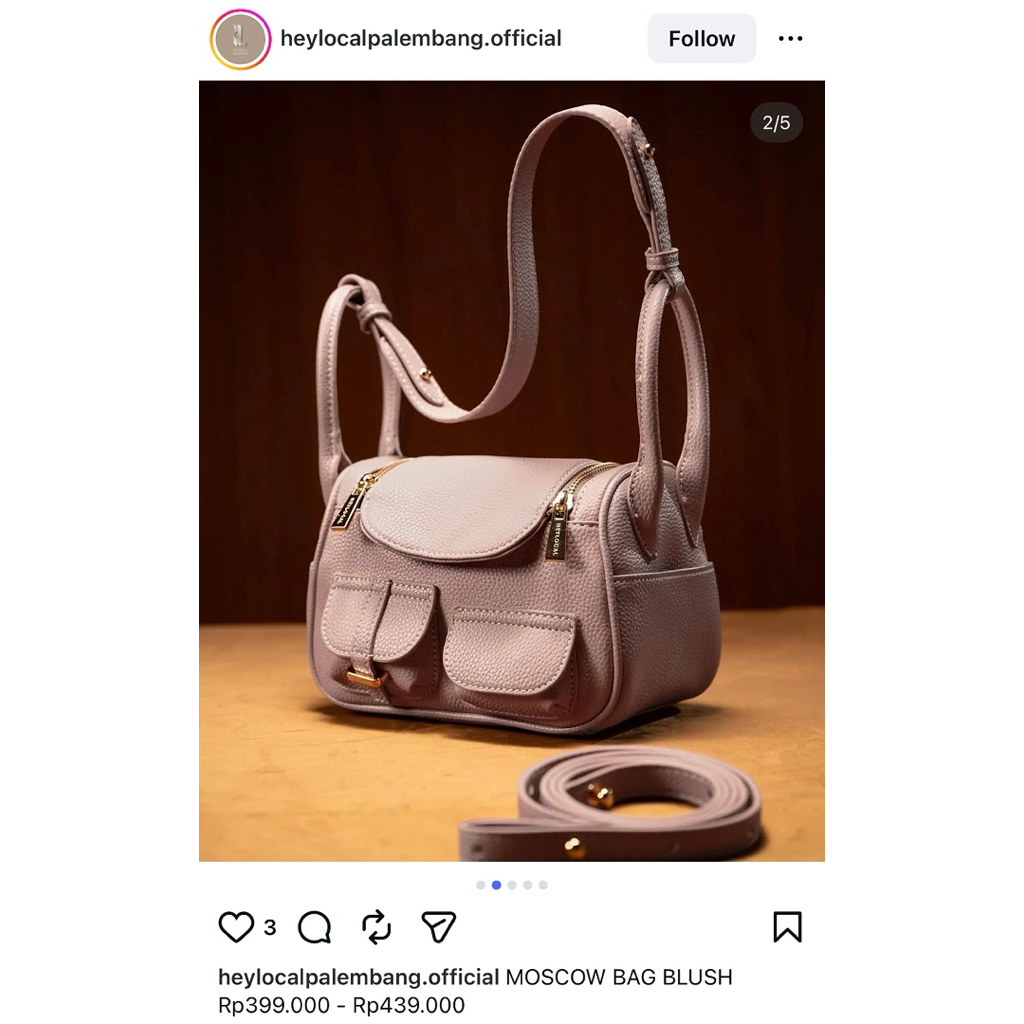 heylocal moscow bag blush