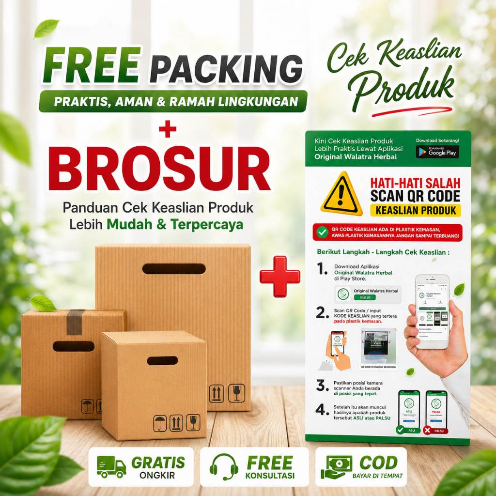 Dus Packing & Brosur Cek Keaslian Produk Sendifit Keloreena QNC Jelly Gamat Kapsul Gamat Emas Dan La