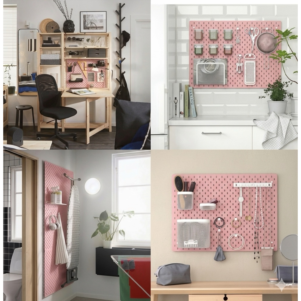 Nunungstore1 Pegboard Pink 36X56 Cm