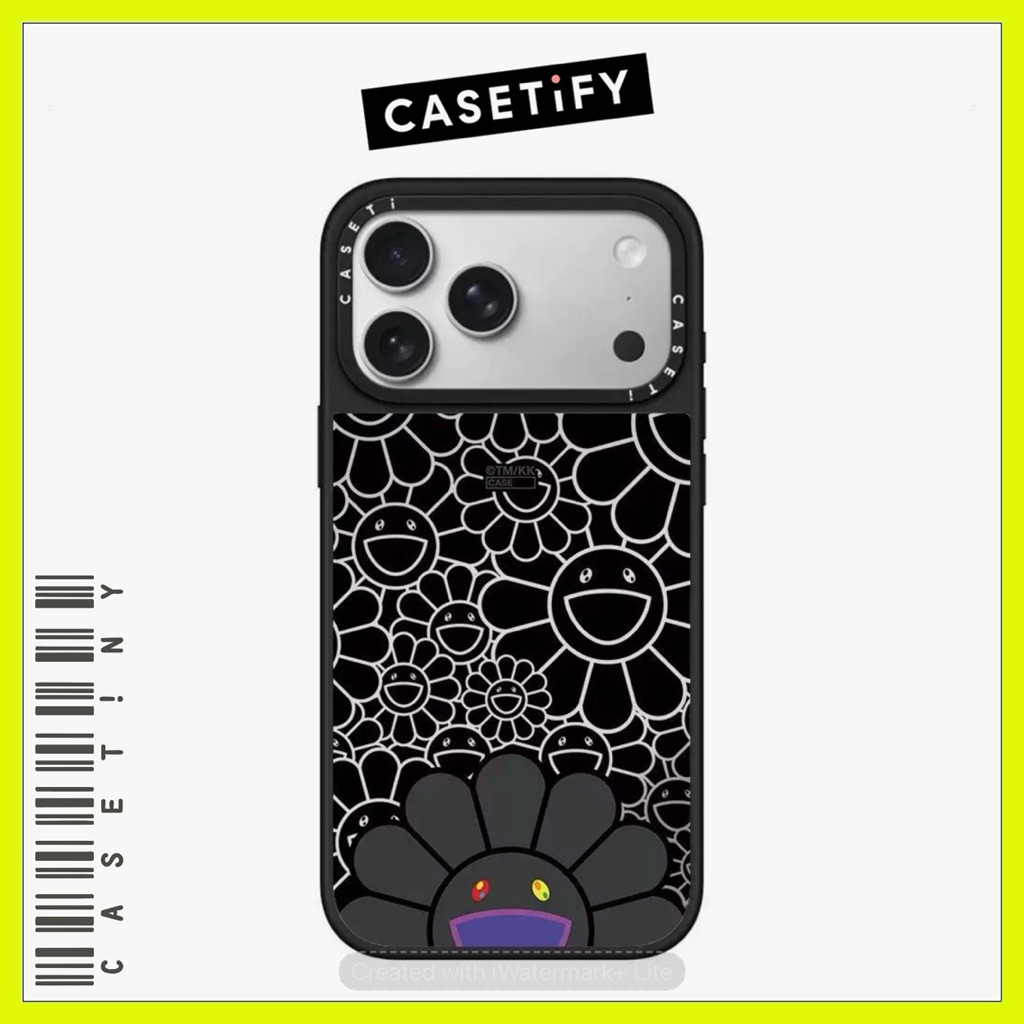 CASETFY CASING HP PREMIUM CASE TAKASHI MURAKAMI SUNFLOWER FOR IPHONE 14PLUS 15 15PLUS 15PRO 15PROMAX