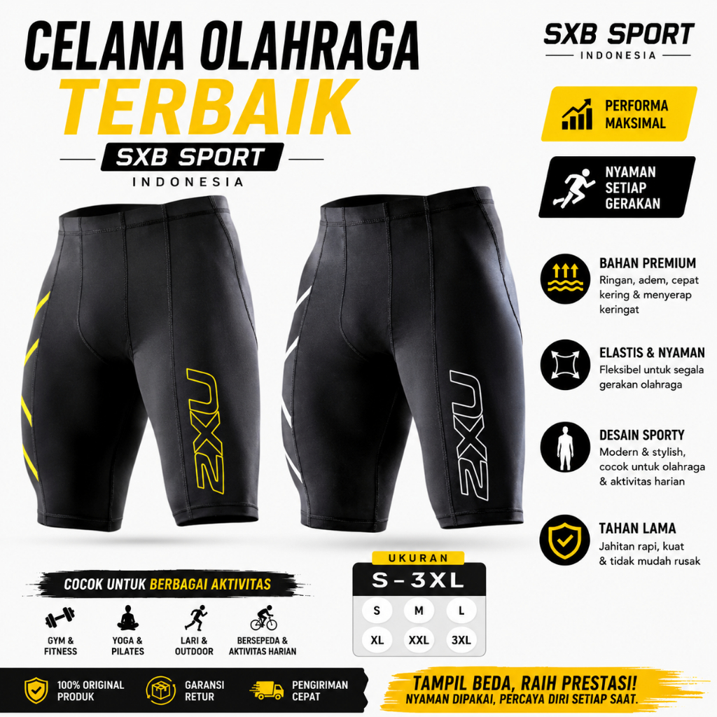 CELANA OLAHRAGA SHORTPANT RUNNING CEWE COWO SXB SPORT INDONESIA