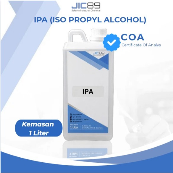 Isopropil Alkohol 1 Liter - Alkohol Murni - IPA - Isopropil Alcohol - Alcohol Murni Kemasan 1Kg