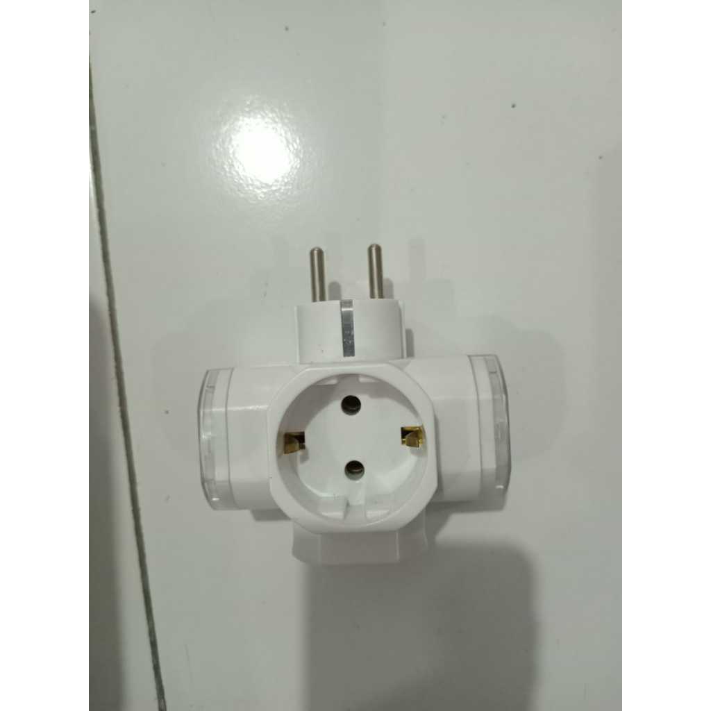 Steker / Colokan / Stop Kontak 3 Lobang + Saklar Krisbow 8818S 10A/250V
