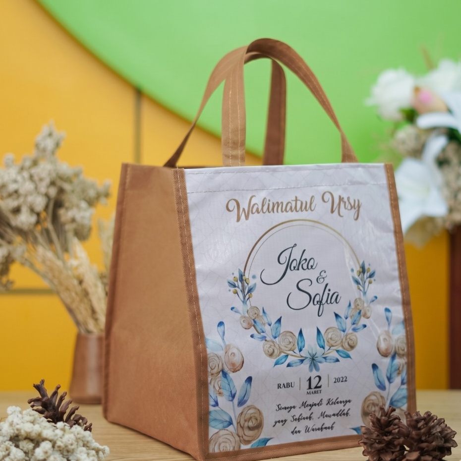 Tas Aqiqah Tas Hantaran Nasi Souvenir Aqiqah Tas Berkat Tas Kardus Ukuran 22