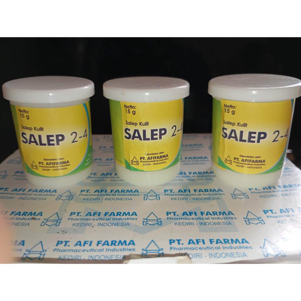 1 PCS  KRIM SALEP 2-4 AFIFARMA/ SALEP KULIT BELERANG Unutu masalah kulit yang disebabkan oleh Jamur