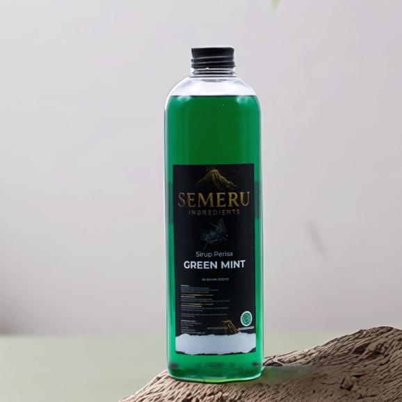Semeru Sirup - Syrup Green Mint 500ml - Sirup Minuman Rasa Green mint