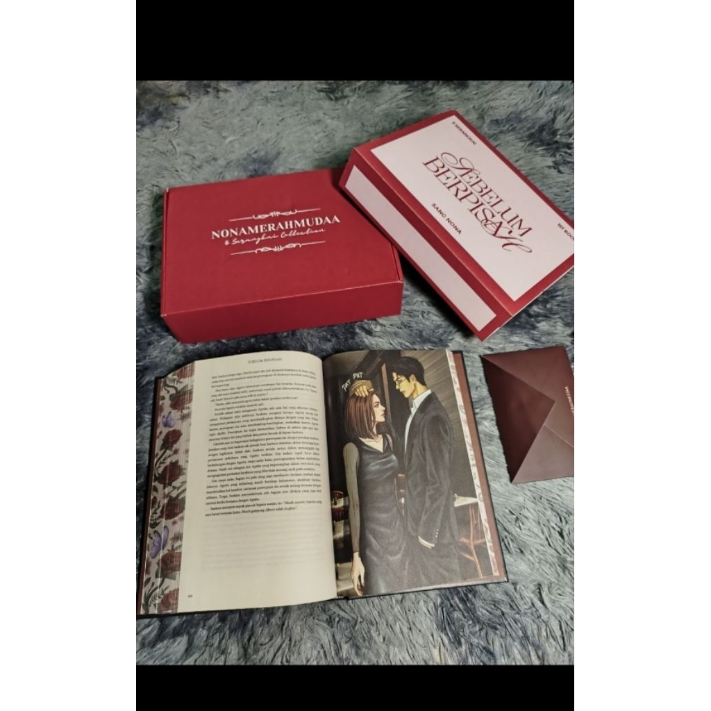 SPLIT PAYMENT (Baca deskripsi) preloved novel sebelum berpisah printed edges 3 sisi HC