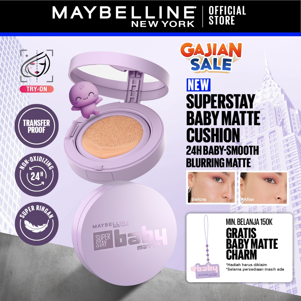 [NEW LAUNCH] NINGNING CHOICE - MAYBELLINE OFFICIAL Superstay Baby Matte Cushion 24H Baby Smooth Blur