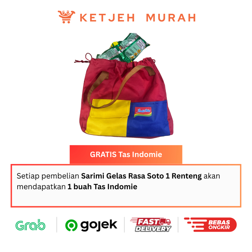 PROMO Sarimi Mie Gelas Rasa Soto 1 Renteng isi 10 Sachet