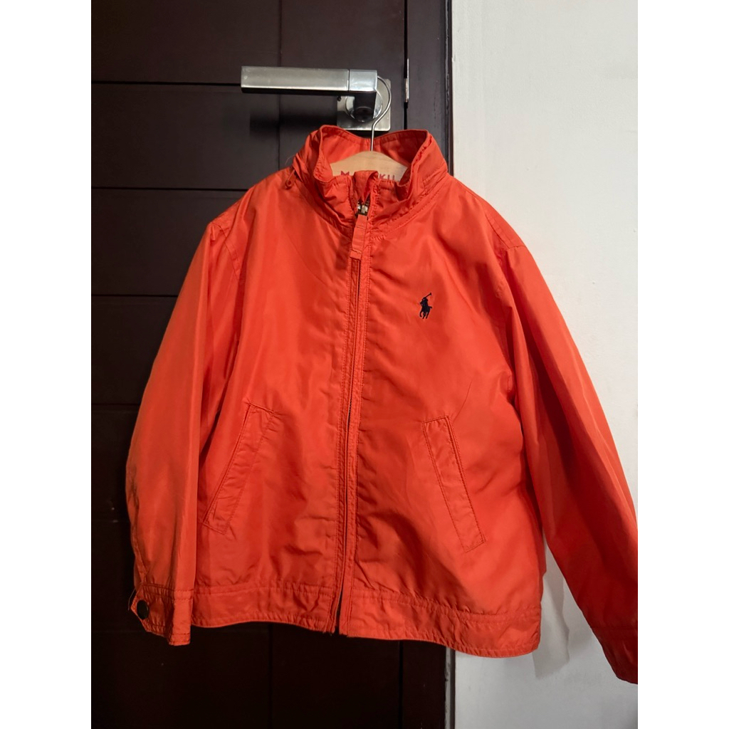 Outerwear Coat baju hangat Jacket polo ralph lauren baju atasan orange oranye anak sweater cardigan