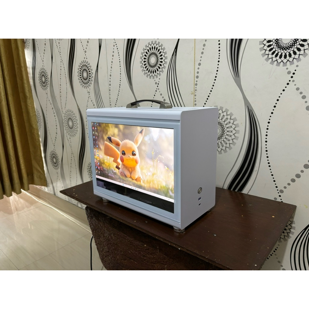 CASING VMIX MINI PORTABEL+LCD 13.3” BONUS PSU Innovation Legacy Series 400W 80+GOLD.PRAKTIS