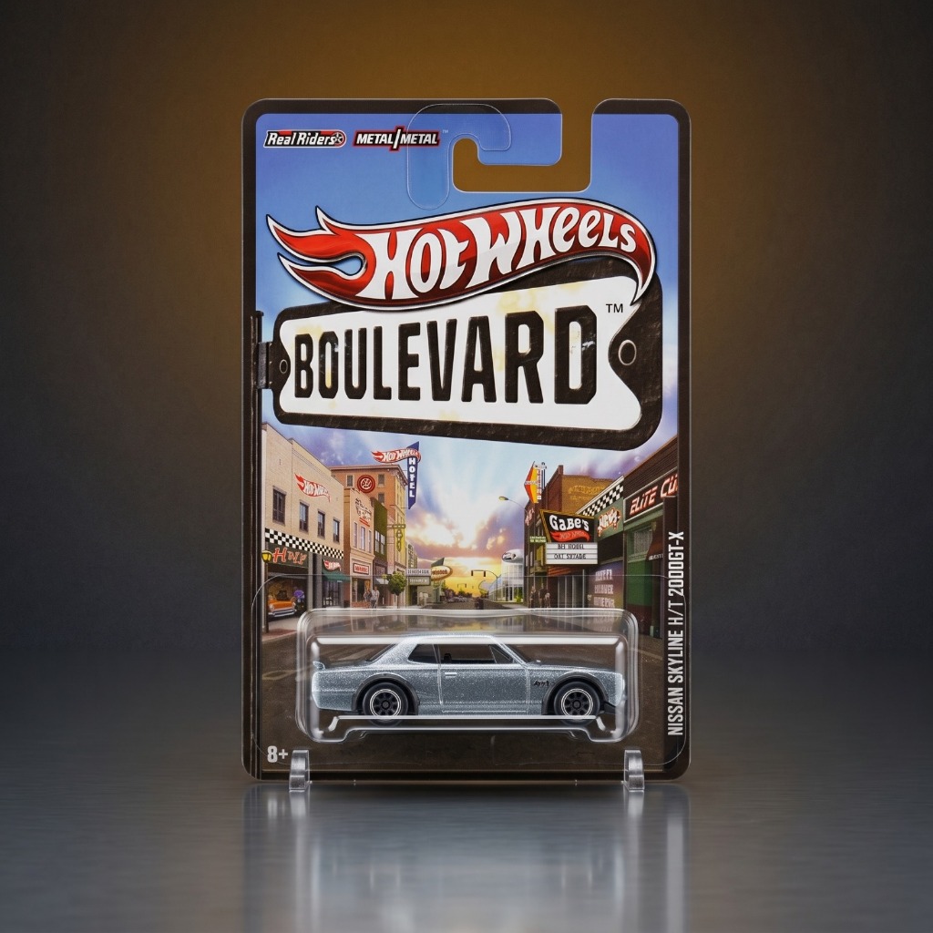 [Free Protect] Hot Wheels Premium Boulevard Nissan Skyline HT 2000 GT-X Hakosuka Real Riders